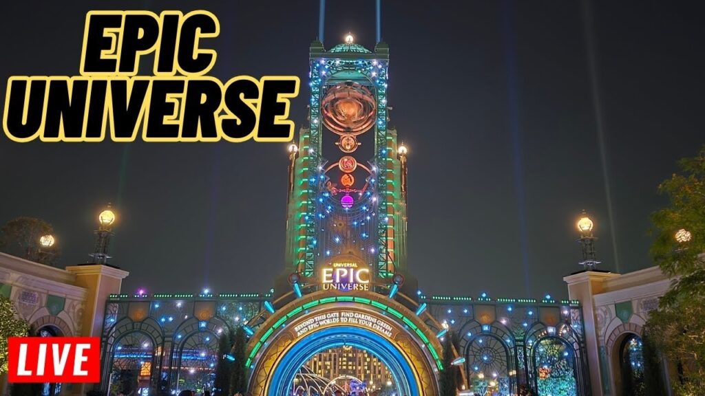 Live EPIC Universe Saturday Night Walk Around the Park, Fireworks (Universal Studios Orlando)