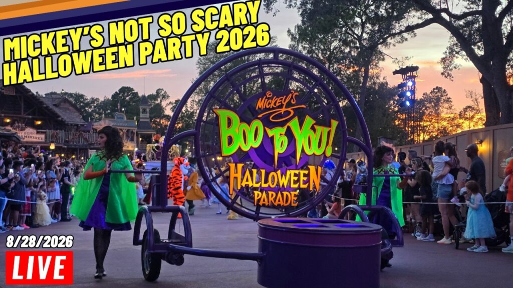 Live 2026 Mickey’s Not So Scary Halloween Party at Magic Kingdom (Walt Disney World) 8/28/2026