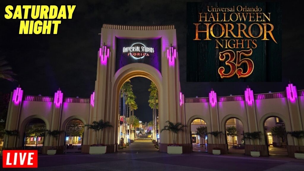 Live Halloween Horror Nights HHN 35 at Universal Studios Orlando (Saturday night 8/29/2026)