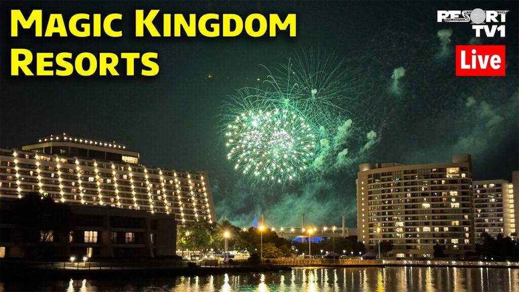 🔴Live: Serene Saturday at Magic Kingdom Resorts – Boats, Monorails & Fireworks – 8-29-26