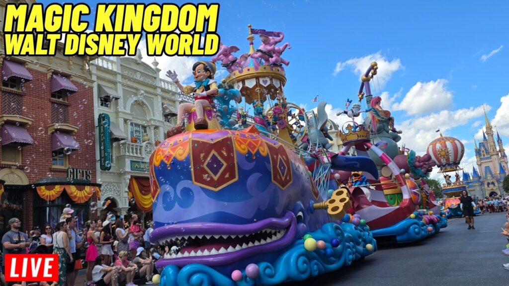 Live Magic Kingdom Sunday Morning with Rides, Shows, Parades at Walt Disney World (8/30/2026)