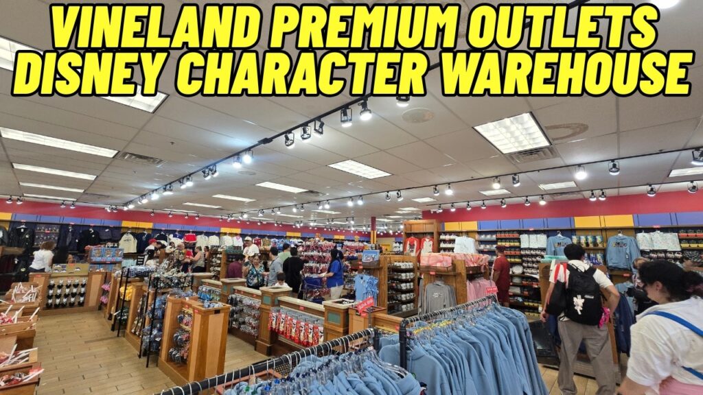 Disney character warehouse at Vineland Premium outlets for some new stuff to buy