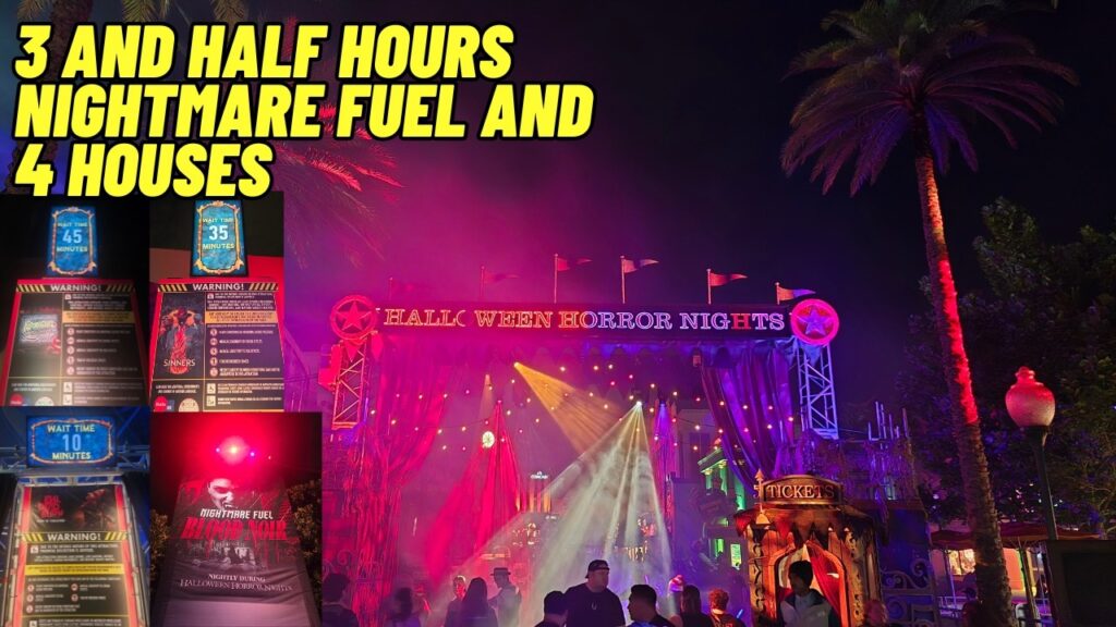 4 houses 1 show in 3.5 hours at Halloween Horror Nights at Universal Studios Orlando