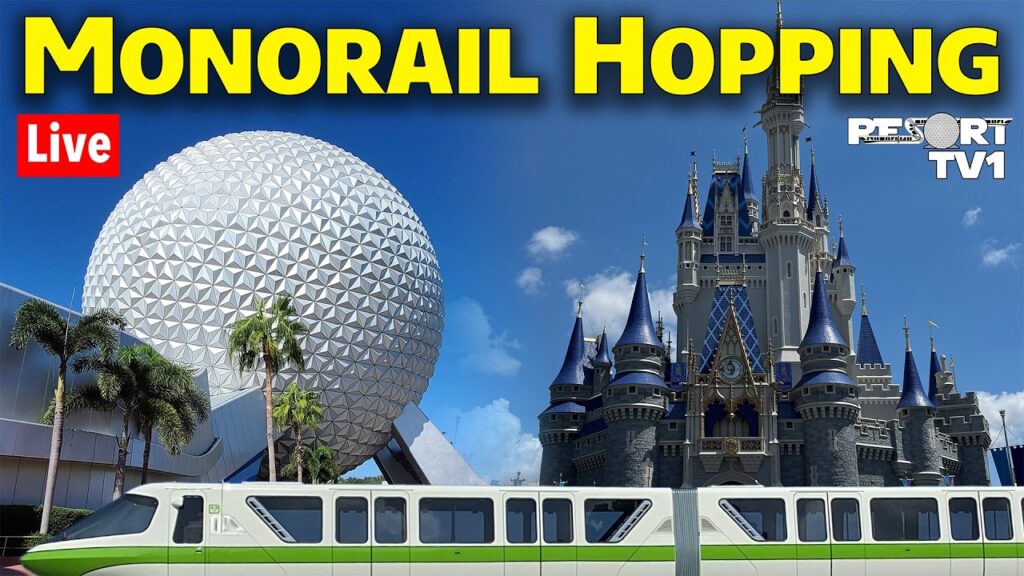 Live: Wandering Wednesday – Monorail Park Hopping – Epcot to Magic Kingdom – 9-9-26