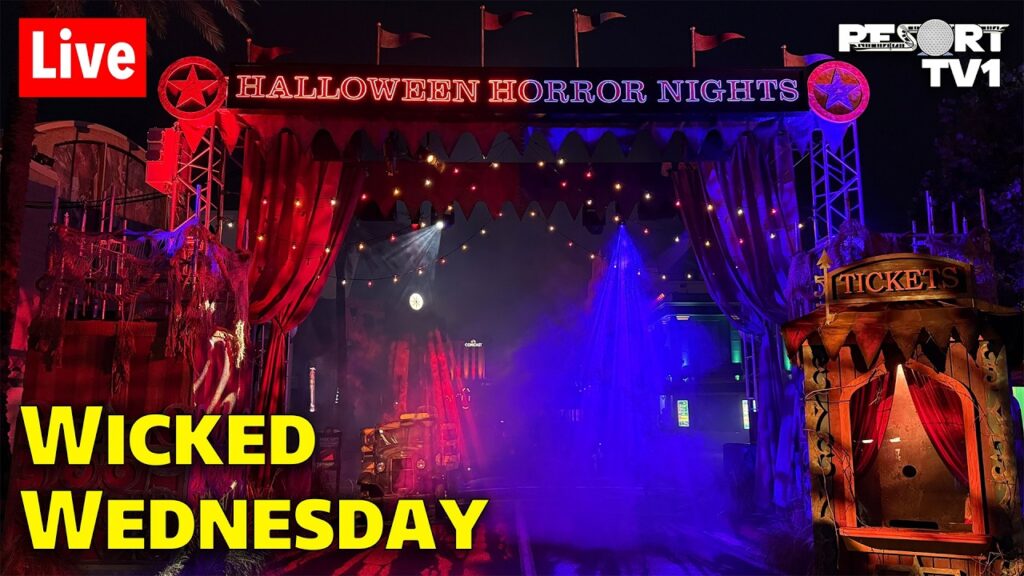 Live: Wicked Wednesday at Halloween Horror Nights 35 – Universal Studios Live Stream – 9-2-26