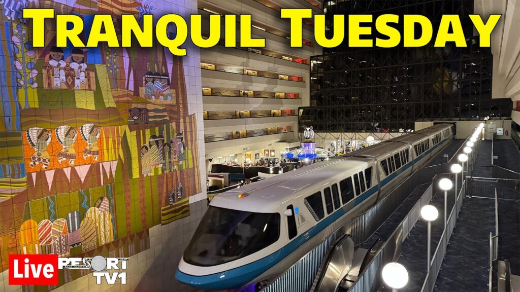 Live: Tranquil Tuesday – Magic Kingdom Monorail Resort Hopping – 9-15-26 – Walt Disney World