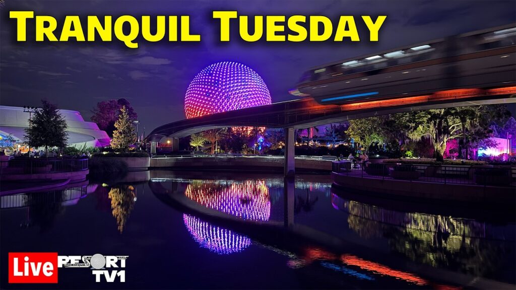 Live: Tranquil Tuesday at Epcot – A Relaxing Evening – 9-22-26 – Walt Disney World