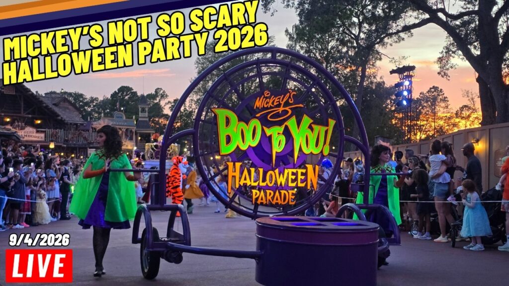 Live 2026 Mickey’s Not So Scary Halloween Party at the Magic Kingdom (Walt Disney World) — 9/4/2026