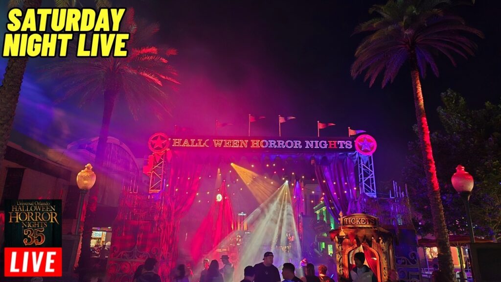 Live Halloween Horror Nights HHN 35 at Universal Studios Orlando (Saturday night 9/5/2026)