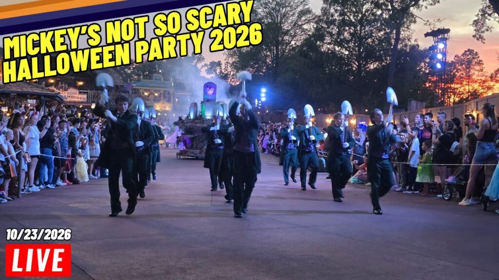 🔴Live 2026 Mickey’s Not So Scary Halloween Party at the Magic Kingdom Walt Disney World 10/23/2026