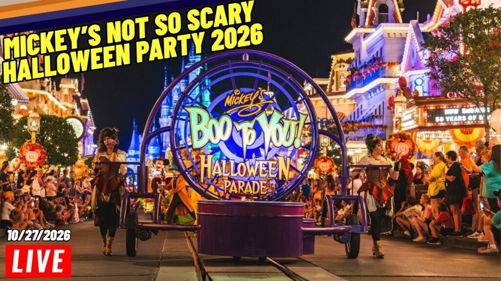 Live 2026 Mickey’s Not So Scary Halloween Party at Magic Kingdom (Walt Disney World) — 10/27/2026