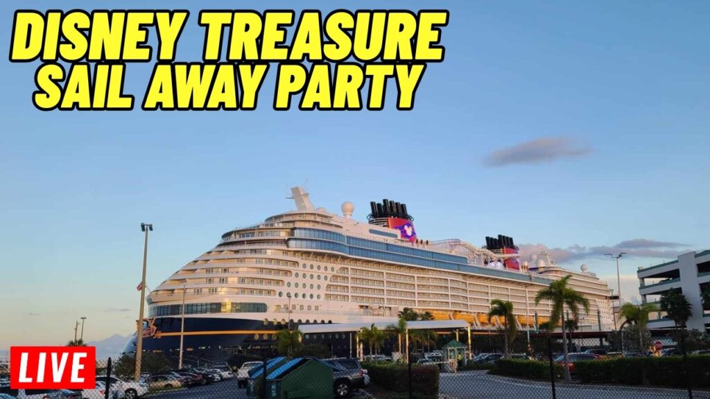 Live From the Disney Treasure for the Sail Away Party on Disney Cruise Line (10/31/2026)