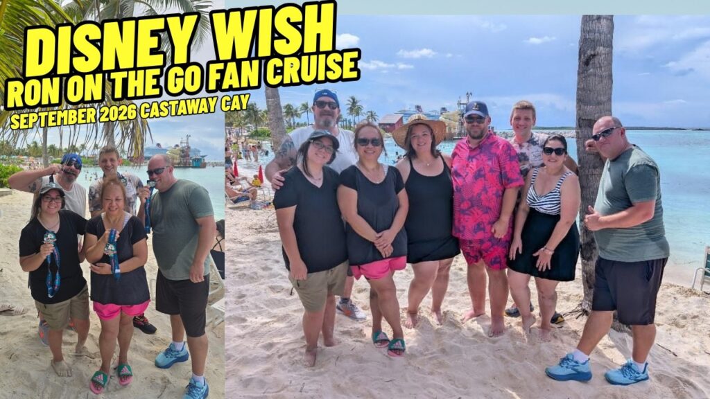 Disney Wish Ron on the GO fan cruise September 2026 Castaway Cay 5k
