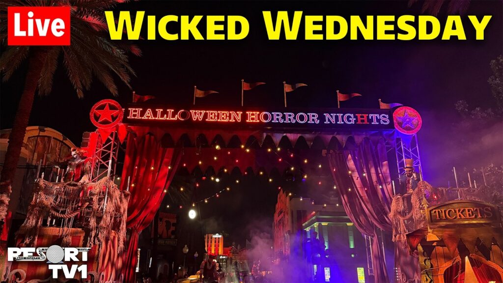 Live: Wicked Wednesday at Halloween Horror Nights 35 – Universal Studios Live Stream – 10-14-26