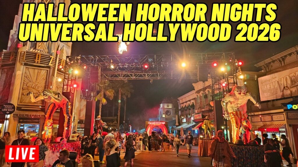 Live Halloween Horror Nights at Universal Studios Hollywood Saturday Night 10/17/2026