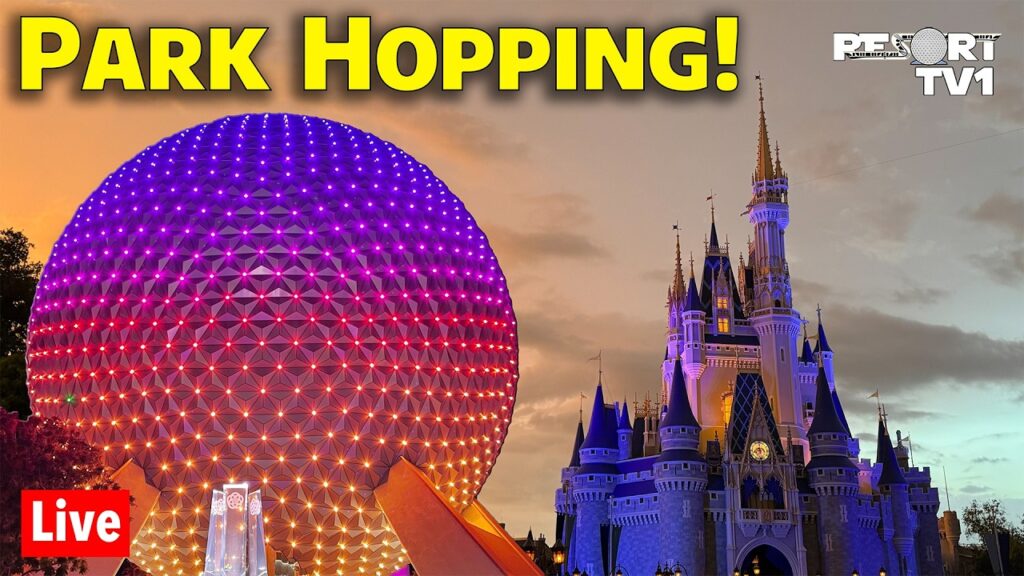 Live: Saturday Night Park Hopping from Epcot to Magic Kingdom – 10-17-26 – Walt Disney World